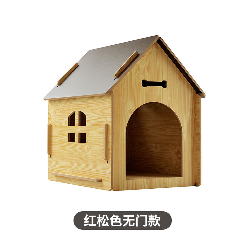 Wholesale pet dog house removable and easy to install Four Seasons cat nest wooden house dog cage indoor and outdoor universal