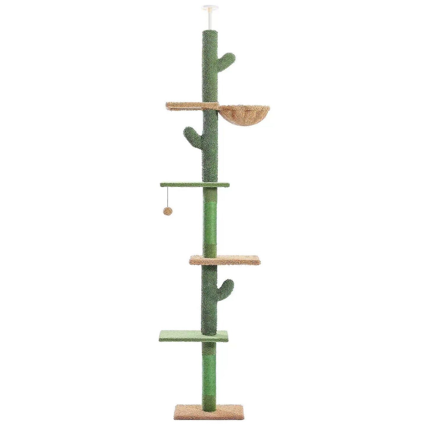 Wholesale Tongtian Pillar Cactus Cat Nest Cat Tree Integrated Cat Scratch Board Cat Toy Self-Hi Solid Wood Cat Climbing Frame