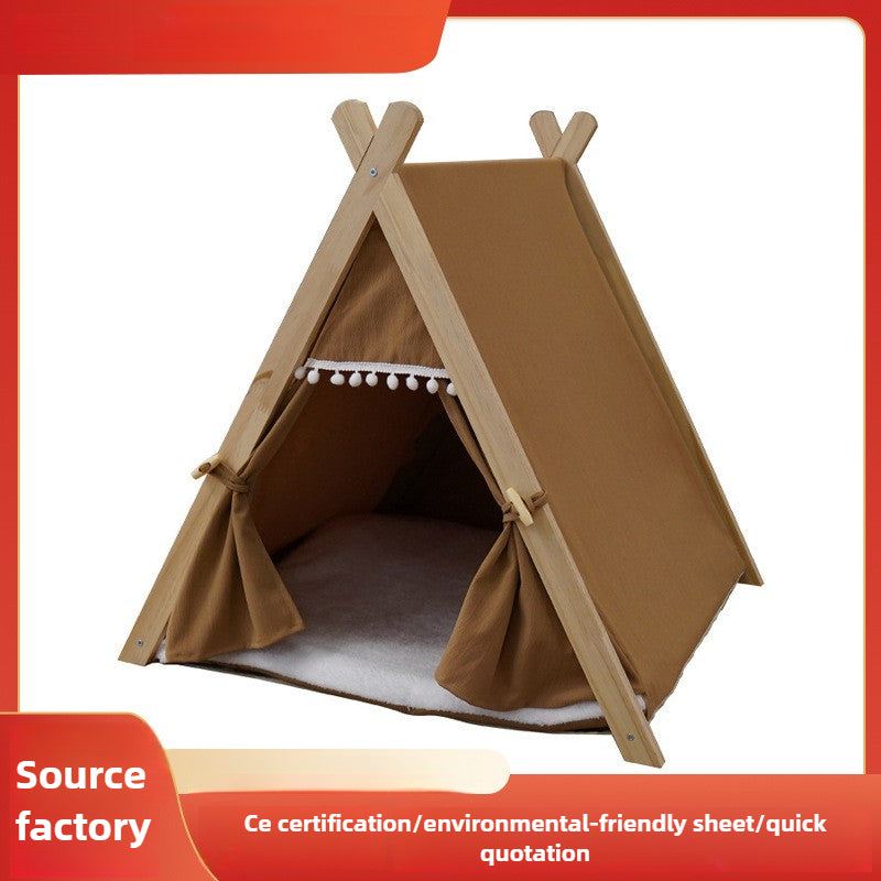 Wholesale tent can be processed, large space does not shake, winter and summer dual-purpose pet tent cat nest