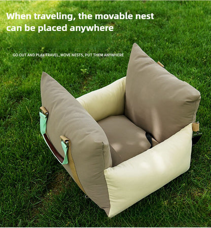 Wholesale Car Dog Foreign Trade Removable and Washable Pet Nest Pet Car Safety Seat Dual-purpose Nest Comfortable Than Bear Pomeranian