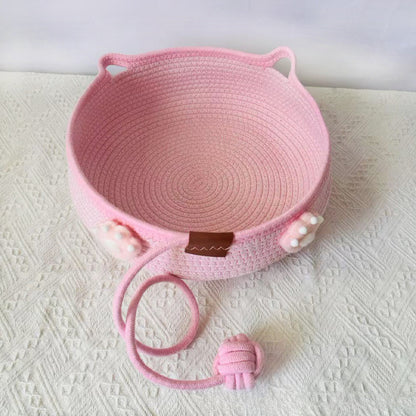 Universal in all seasons, wear-resistant, winter sleeping cat nest chips, pets can be woven with water, but cannot be washed off, scratching cat nest cotton and linen nest