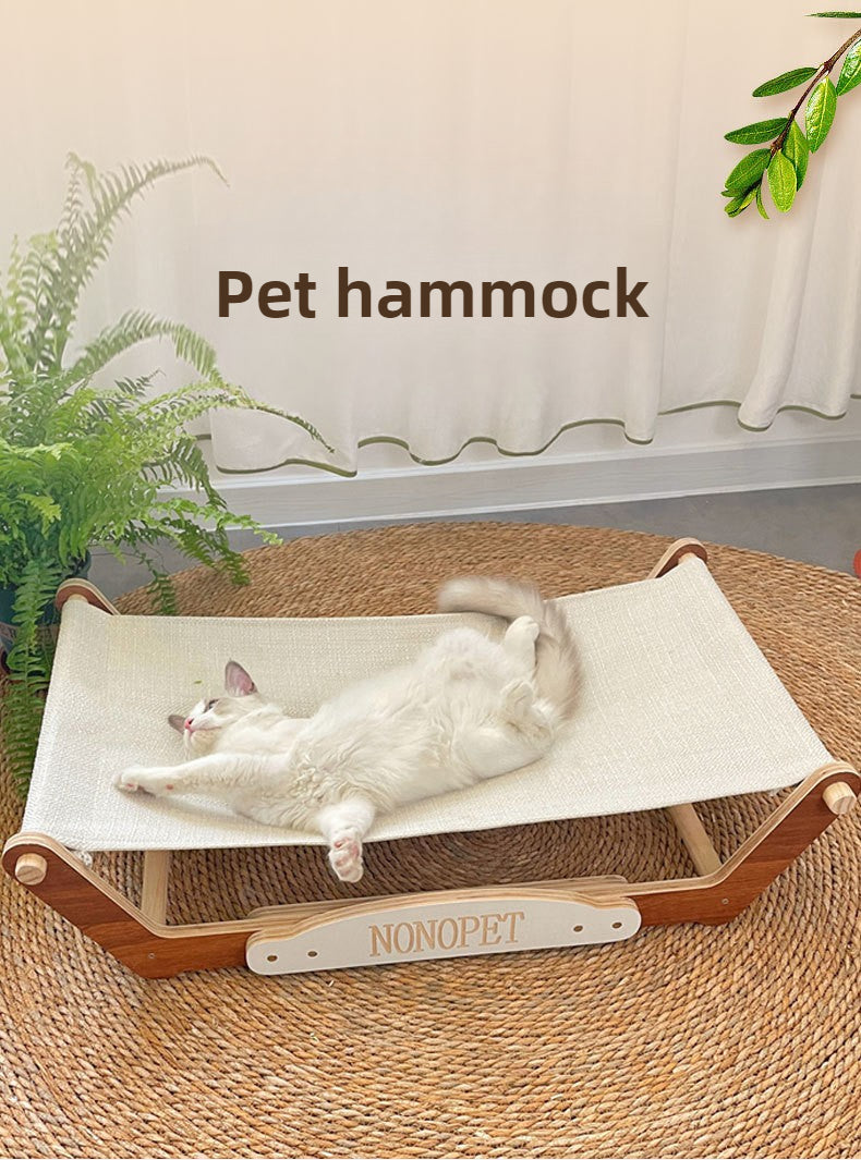 Pet hammock cat litter cat bed four seasons universal pet dog bed cat hammock fully removable and washable kennel