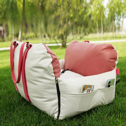 Wholesale foreign trade car out pet pad car dog kennel pet car safety seat dual-purpose pet nest pet