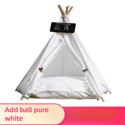 Wholesale Pet Tent Cat House Dog House Teddy Removable Washable Cotton Canvas Lion Pet House Pet Supplies