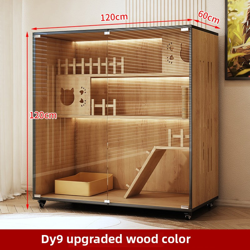 Wholesale Cat Villa Wooden Cat Cage Household Cat Nest Cat House Large Free Space Cat House Luxury Cat House Cat Cabinet