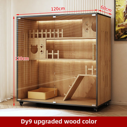 Wholesale Cat Villa Wooden Cat Cage Household Cat Nest Cat House Large Free Space Cat House Luxury Cat House Cat Cabinet