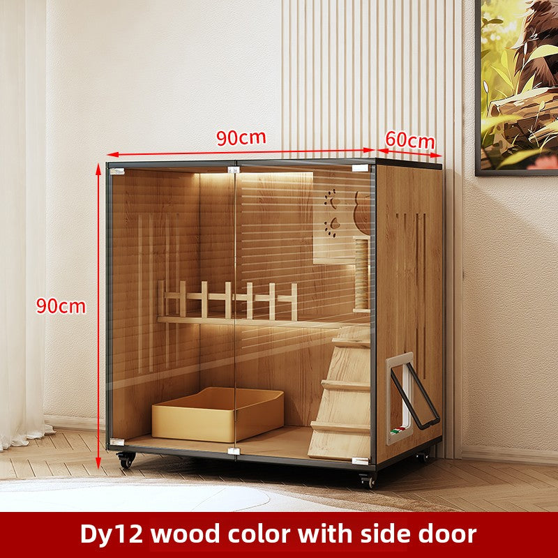 Wholesale Cat Villa Wooden Cat Cage Household Cat Nest Cat House Large Free Space Cat House Luxury Cat House Cat Cabinet