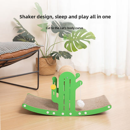 Cactus shaker sofa cat scratching board is durable and does not drop debris corrugated large cat scratching to relieve boredom toy cat scratching board