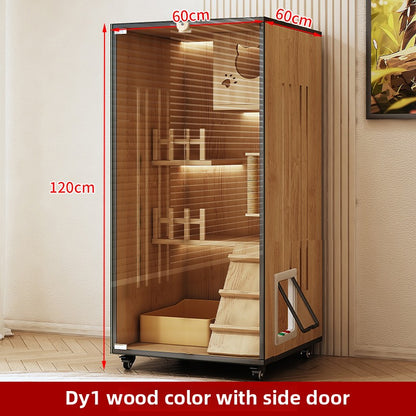 Wholesale Cat Villa Wooden Cat Cage Household Cat Nest Cat House Large Free Space Cat House Luxury Cat House Cat Cabinet