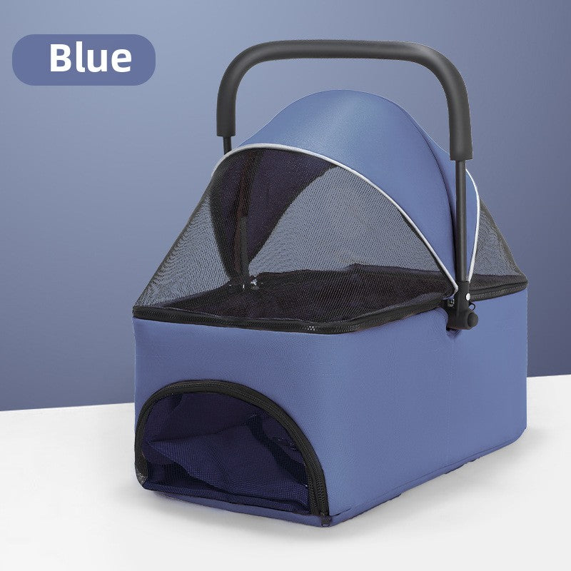 Wholesale Small Basket Pet Dog Dog Cat Teddy Going Out Light Basket Bag Car Foldable