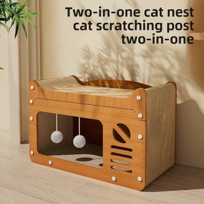 cattery cat house  cat nest  cat house is integrated and scratch-resistant. The cat room house is universal in all seasons.