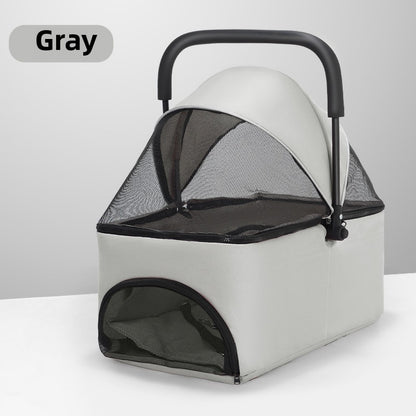 Wholesale Small Basket Pet Dog Dog Cat Teddy Going Out Light Basket Bag Car Foldable