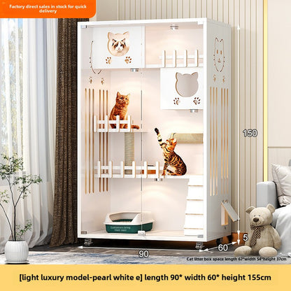 Manufacturer wholesale large cat villa household cat house indoor cat nest solid wood pet nest cat house cat house