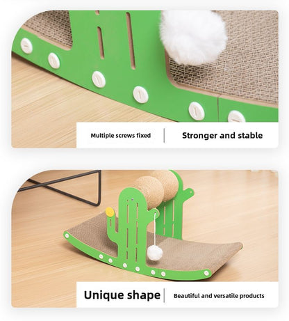 Cactus shaker sofa cat scratching board is durable and does not drop debris corrugated large cat scratching to relieve boredom toy cat scratching board