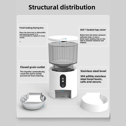 pet feeder Intelligent pet automatic feeder cat food dog food intelligent feeding machine automatic cat feeder feeding machine