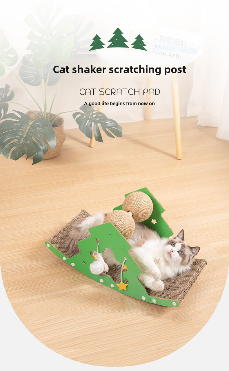 Cactus shaker sofa cat scratching board is durable and does not drop debris corrugated large cat scratching to relieve boredom toy cat scratching board