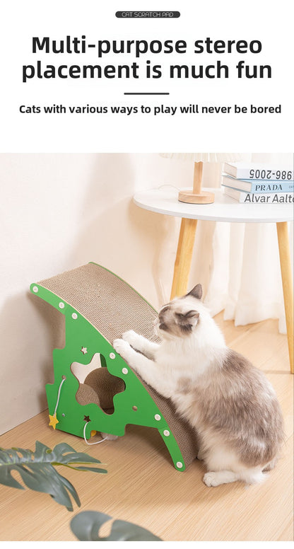 Cactus shaker sofa cat scratching board is durable and does not drop debris corrugated large cat scratching to relieve boredom toy cat scratching board