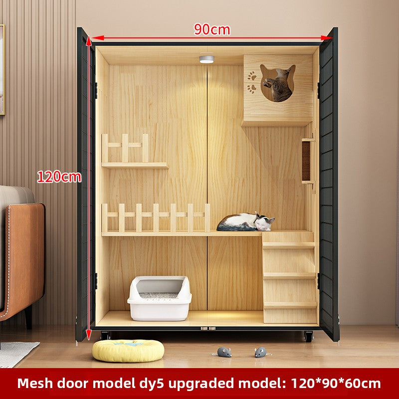 Wholesale Cat Villa Wooden Cat House  Integrated   Indoor Panoramic Cat Room