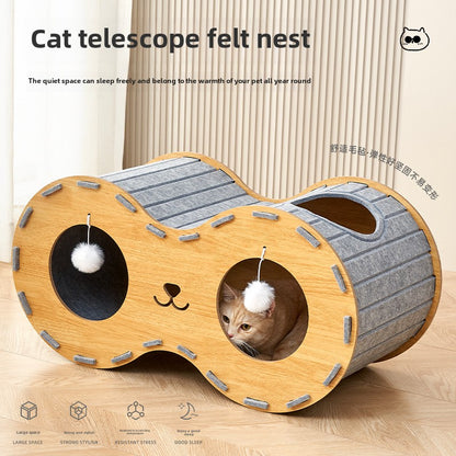 cattery  cat scratching board integrated wear-resistant not chip felt cat claw board scratch-resistant cat toy self-hi pet products