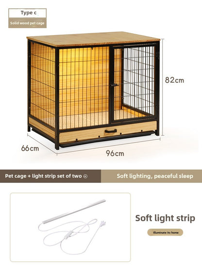 cattery Dog villa Dog cage Medium-sized dog Large dog Household indoor Stainless steel Small dog kennel with toilet