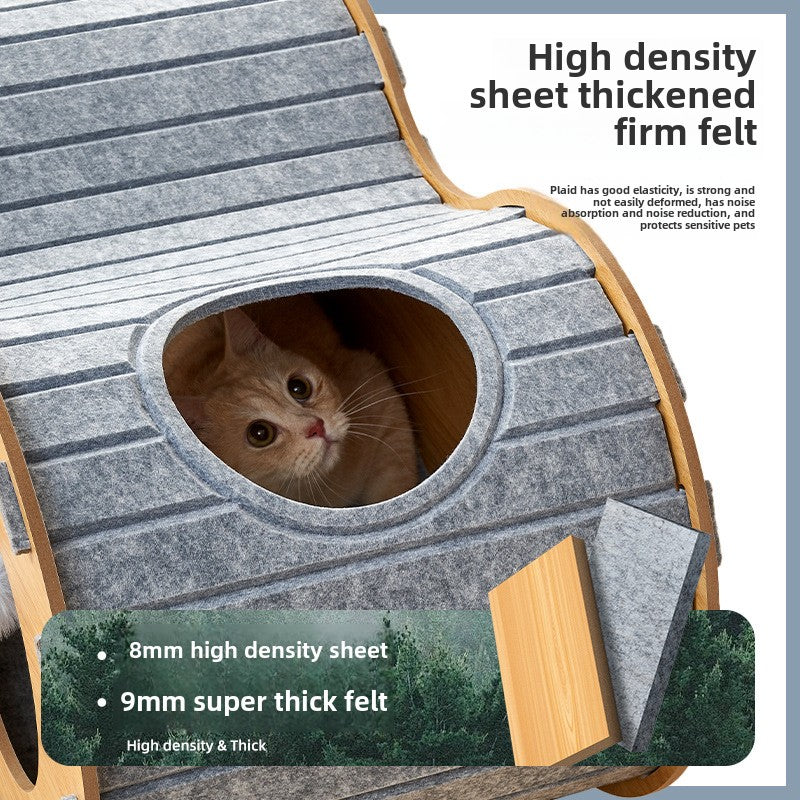 cattery  cat scratching board integrated wear-resistant not chip felt cat claw board scratch-resistant cat toy self-hi pet products