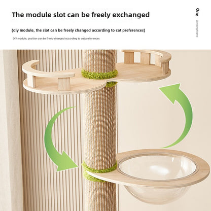 cat climbing frame is indomitable cat nest cat tree integrated sisal cat scratching column  indomitable