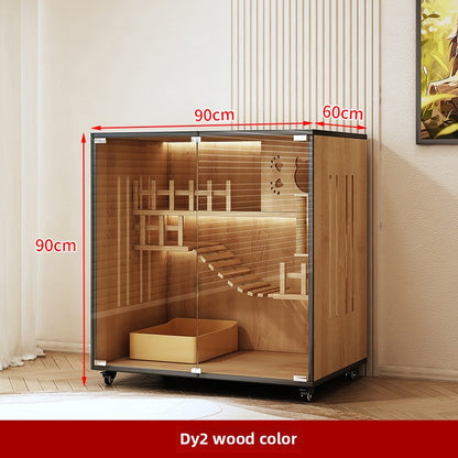 Wholesale Cat Villa Wooden Cat Cage Household Cat Nest Cat House Large Free Space Cat House Luxury Cat House Cat Cabinet