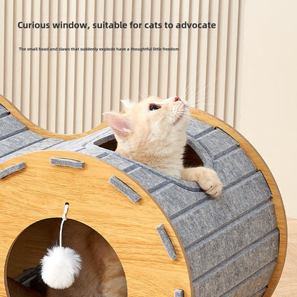 cattery  cat scratching board integrated wear-resistant not chip felt cat claw board scratch-resistant cat toy self-hi pet products