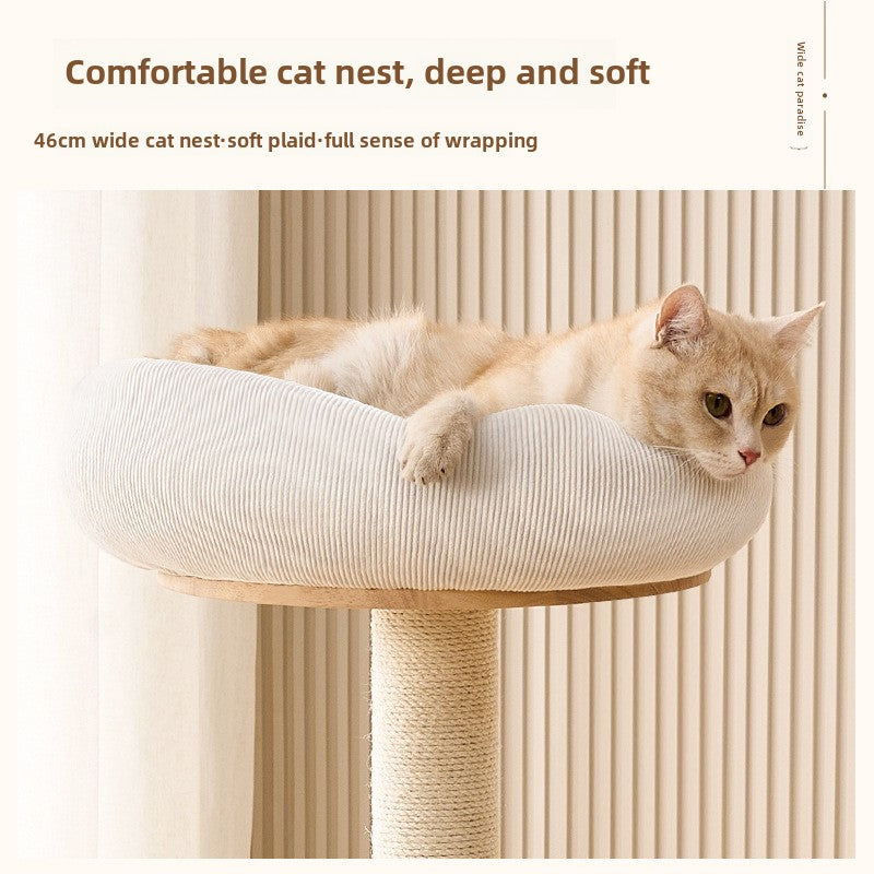 Cat climbing frame and cat nest integrated household small apartment does not occupy a large cat special cat shelf scratch-resistant cross-border foreign trade special supply