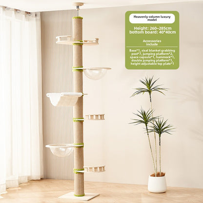 cat climbing frame is indomitable cat nest cat tree integrated sisal cat scratching column  indomitable