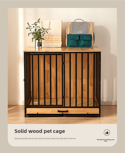 cattery Dog villa Dog cage Medium-sized dog Large dog Household indoor Stainless steel Small dog kennel with toilet