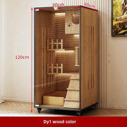 Wholesale Cat Villa Wooden Cat Cage Household Cat Nest Cat House Large Free Space Cat House Luxury Cat House Cat Cabinet