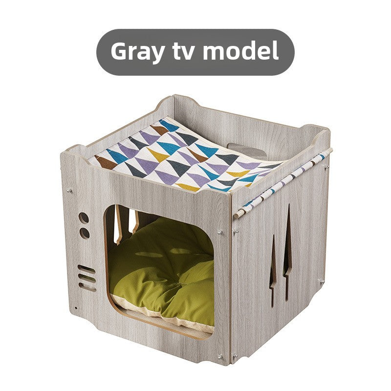 Wholesale cat litter, cat hammock cat tree cat box closed Yueshang cat litter cat pad