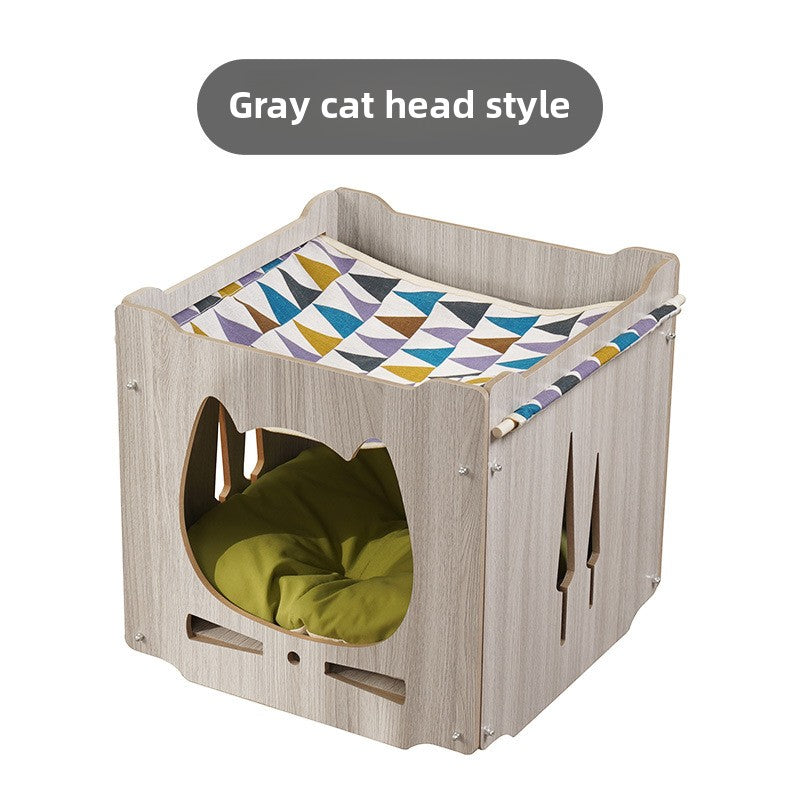 Wholesale cat litter, cat hammock cat tree cat box closed Yueshang cat litter cat pad