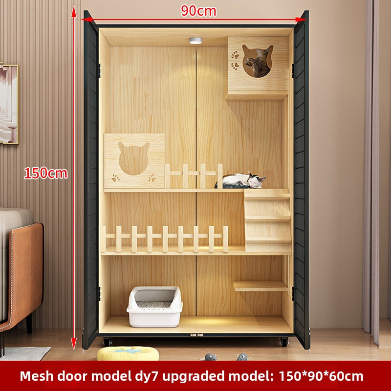 Wholesale Cat Villa Wooden Cat House  Integrated   Indoor Panoramic Cat Room