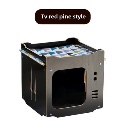 Wholesale cat litter, cat hammock cat tree cat box closed Yueshang cat litter cat pad