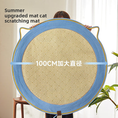 Cat cushions for sleeping in summer are wear-resistant and cannot drop chips. Pet supplies. Rattan mat, cat ice mat, floor mat, cat scratching board.