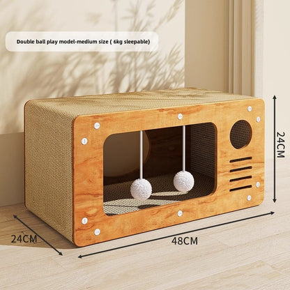 cattery cat house  cat nest  cat house is integrated and scratch-resistant. The cat room house is universal in all seasons.