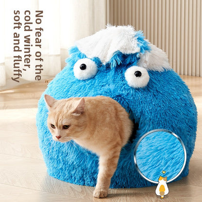 Closed cat litter Security Keep warm cats warm in winter Sleeping litter Cat house Kitten bed Universal kennel in all seasons