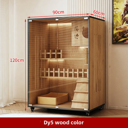 Wholesale Cat Villa Wooden Cat Cage Household Cat Nest Cat House Large Free Space Cat House Luxury Cat House Cat Cabinet