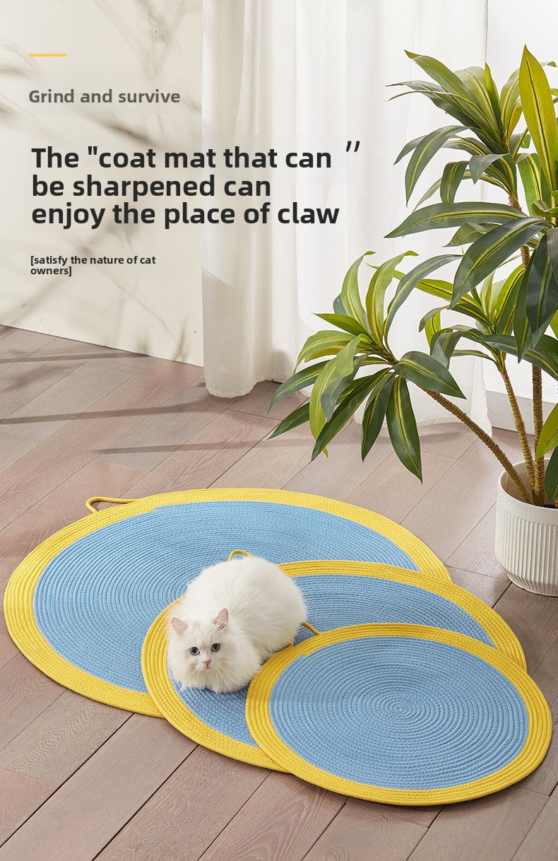 Cat cushions for sleeping in summer are wear-resistant and cannot drop chips. Pet supplies. Rattan mat, cat ice mat, floor mat, cat scratching board.
