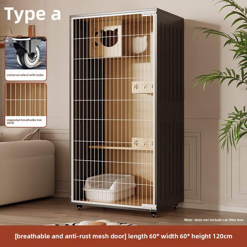 Wholesale Iron Mesh Cat Villa Pet Cabinet Cat Cage Household Indoor Cat Nest Cat House Large Space Cat House Cat House Cabinet