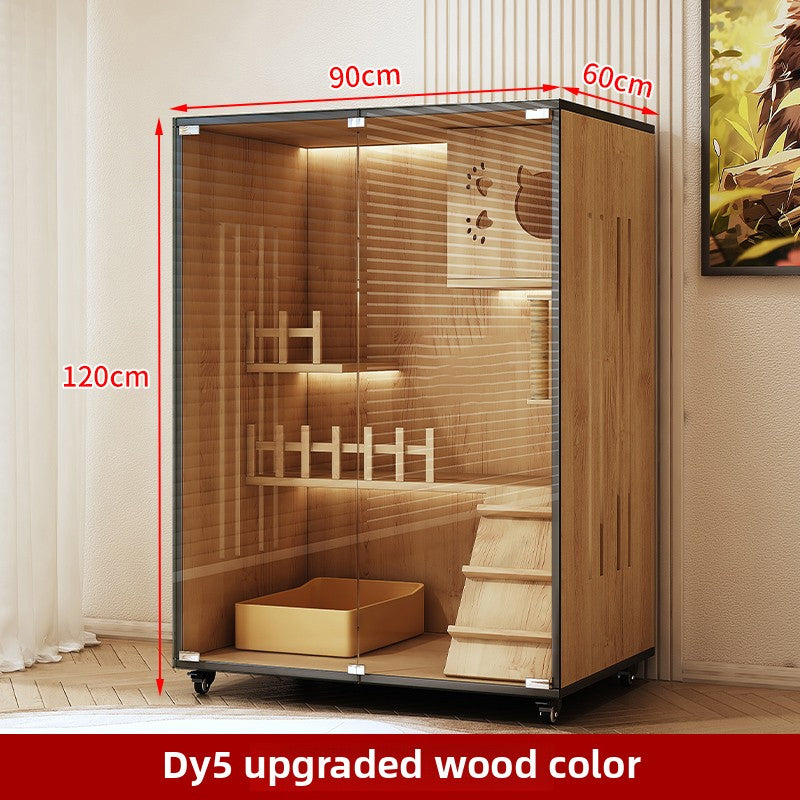 Wholesale Cat Villa Wooden Cat Cage Household Cat Nest Cat House Large Free Space Cat House Luxury Cat House Cat Cabinet