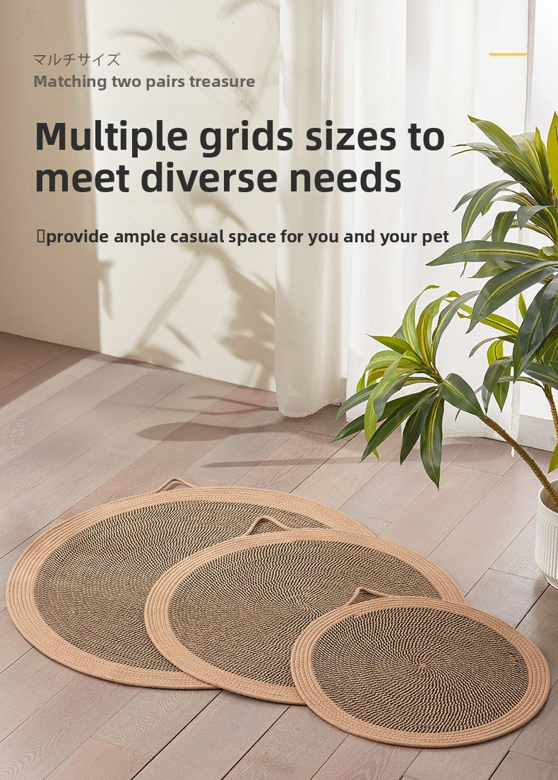 Cat cushions for sleeping in summer are wear-resistant and cannot drop chips. Pet supplies. Rattan mat, cat ice mat, floor mat, cat scratching board.