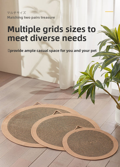 Cat cushions for sleeping in summer are wear-resistant and cannot drop chips. Pet supplies. Rattan mat, cat ice mat, floor mat, cat scratching board.