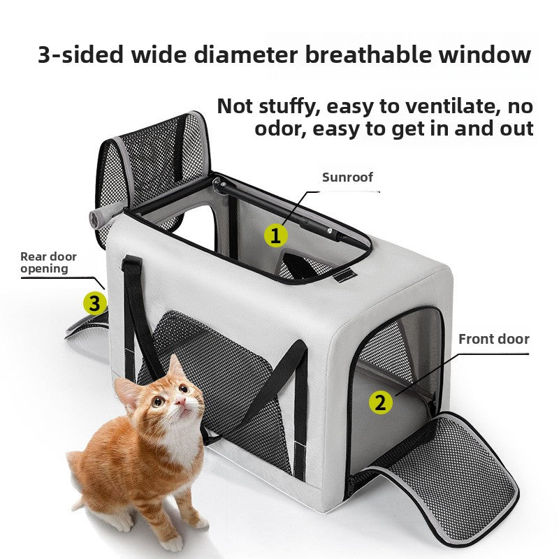 Wholesale Small Pet Cart Dog Cat Teddy Baby Cart Going Out Small Pet Cart Lightweight