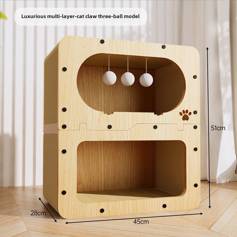 cattery cat house  cat nest  cat house is integrated and scratch-resistant. The cat room house is universal in all seasons.