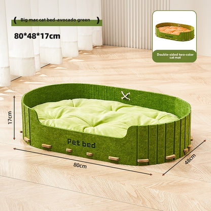 Cat litter warm in winter oversized cat bed pet small medium dog kennel cat sleeping litter multi-cat family universal in all seasons