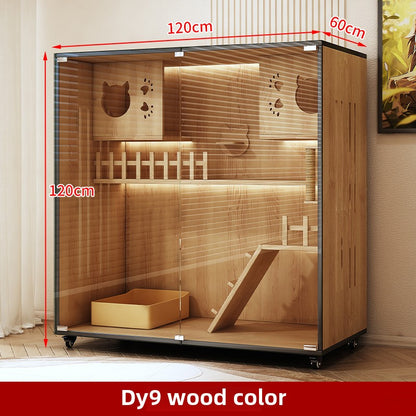 Wholesale Cat Villa Wooden Cat Cage Household Cat Nest Cat House Large Free Space Cat House Luxury Cat House Cat Cabinet