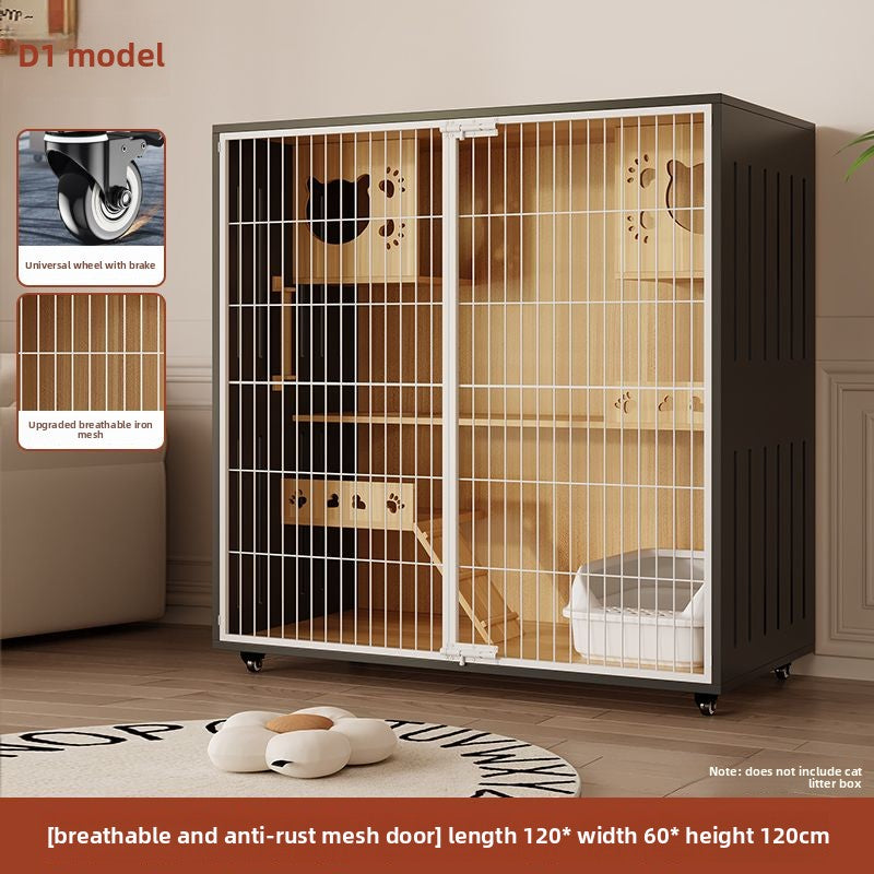 Wholesale Iron Mesh Cat Villa Pet Cabinet Cat Cage Household Indoor Cat Nest Cat House Large Space Cat House Cat House Cabinet